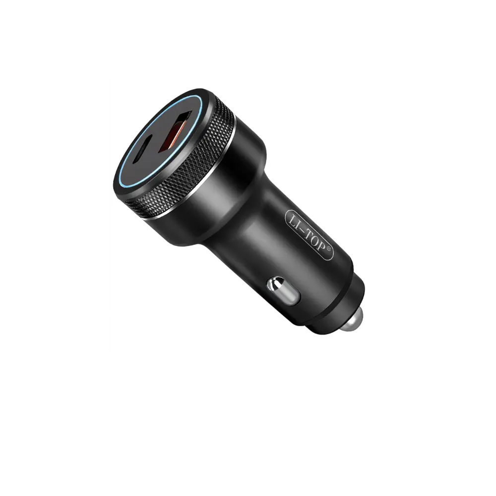 Auto Ladegerät QC33 – Schnellladeadapter mit USB-C & USB-A für maximale Ladeleistung